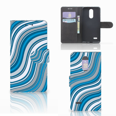 LG K4 (2017) Telefoon Hoesje Waves Blue LG K4 (2017) Telefoon Hoesje Waves Blue