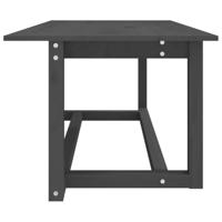 Salontafel 110x55x45 cm massief grenenhout grijs - thumbnail