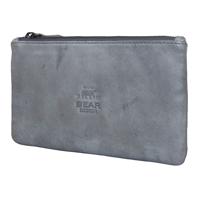 Bear Design Leren Etui Steel Grijs - thumbnail