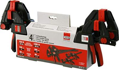 Bessey EZM-EZL-Set Eenhandsklem Spanbreedte (max.):300 mm Afm. werkbereik:80 mm Bessey EZM-EZL-Set Eenhandsklem Spanbreedte (max.):300 mm Afm. werkbereik:80 mm