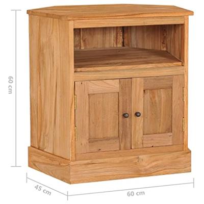 VidaXL Hoekkast 60x45x60 cm massief teakhout