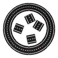 Magna-Tiles Xtras Roads uitbreidingsset 12 stuks - thumbnail