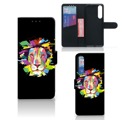 Sony Xperia 1 II Leuk Hoesje Lion Color Sony Xperia 1 II Leuk Hoesje Lion Color