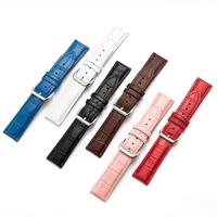 By Qubix - Compatible met Garmin Lily 2 - Crocodile leren bandje - Rood - Compatible Garmin bandje - thumbnail