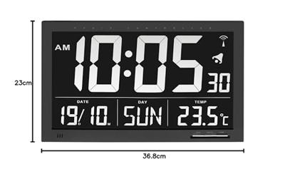 Radiografische klok met temperatuur XL