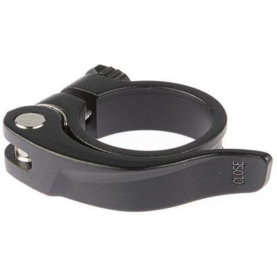 TranzX zadelpenklem met snelspanner 31.8ø zwart op kaart