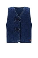 NoNo winter denim stepped gilet meisjes - blauw - Kaby - thumbnail