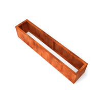 Artesa rechthoekige plantenbakken cortenstaal 2000x400x400 mm Geroba - Geroba - thumbnail