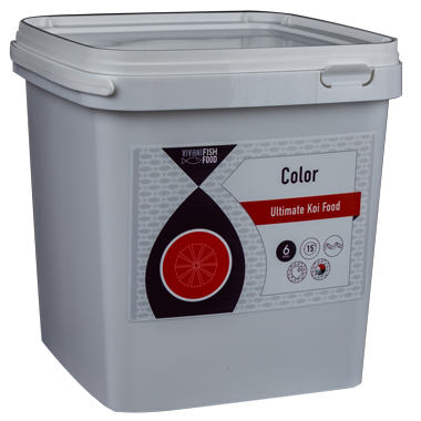 Vivani Color Koi Voer 6mm Pellets - Eiwitrijk met Spirulina - 5L Emmer voor Intense Kleur