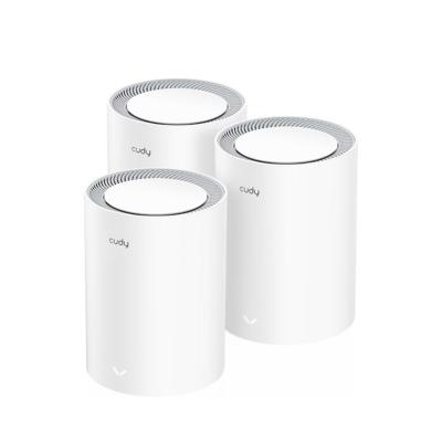 Cudy M3000 3-PACK mesh-wifi-systeem Dual-band (2.4 GHz / 5 GHz) Wi-Fi 6 (802.11ax) Grijs, Wit 1 Intern