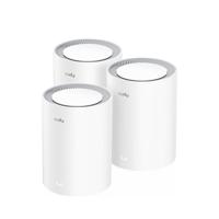 Cudy M3000 3-PACK mesh-wifi-systeem Dual-band (2.4 GHz / 5 GHz) Wi-Fi 6 (802.11ax) Grijs, Wit 1 Intern - thumbnail