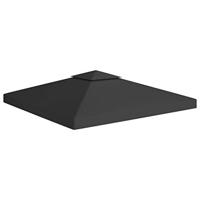 VidaXL Prieeldak 2-laags 310 g/m² 3x3 m zwart - thumbnail