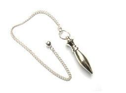 Pendel Messing Ovaalpunt Zilverkleurig