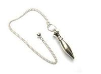 Pendel Messing Ovaalpunt Zilverkleurig - thumbnail