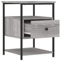 Nachtkastjes 2 st 40x42x56 cm bewerkt hout grijs sonoma eiken - thumbnail