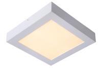 Lucide BRICE-LED - Plafonnière Badkamer - LED Dimb. - 1x22W 3000K - IP44 - Wit - thumbnail