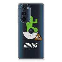 Motorola Edge 30 Pro Telefoonhoesje met Naam Cactus Poo - thumbnail