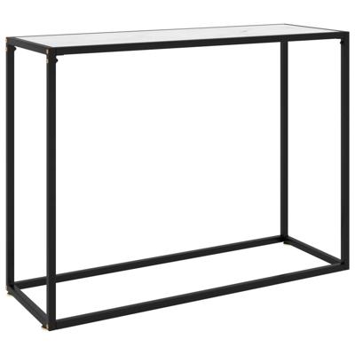 VidaXL Wandtafel 100x35x75 cm gehard glas wit VidaXL Wandtafel 100x35x75 cm gehard glas wit