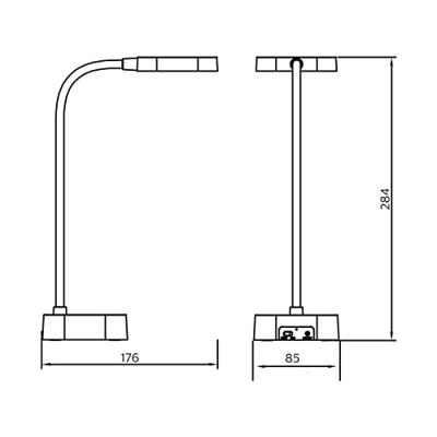Philips LED Rock DSK211 PT 8719514443815 Tafellamp met accu LED 5 W Wit