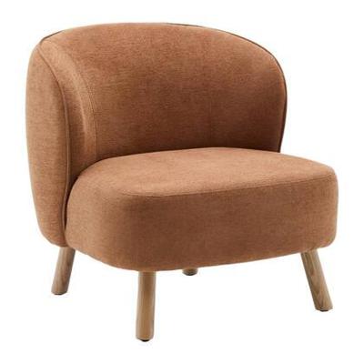 Kave Home Fauteuil 'Ulit' Chenille, kleur Terracotta