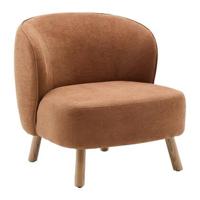 Kave Home Fauteuil 'Ulit' Chenille, kleur Terracotta - thumbnail