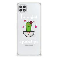 Samsung Galaxy A22 5G Telefoonhoesje met Naam Cactus Glad - thumbnail