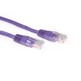 ACT IB1701 U/UTP CAT6 Patchkabel Paars - 1 meter - thumbnail