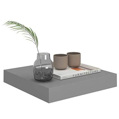 Wandschap zwevend 23x23,5x3,8 cm MDF grijs