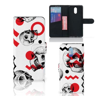 Telefoonhoesje met Naam Nokia 2.3 Skull Red Telefoonhoesje met Naam Nokia 2.3 Skull Red