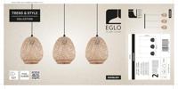 Eglo Rotan hanglampDembleby 3-lichts - 43262 - thumbnail