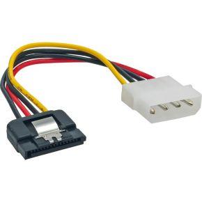 InLine 29670A SATA voedingsadapterkabel, 1x 13,34 cm (5,25 inch) aansluiting op 15-polige SATA-stekker, 0,15 m, met lipje