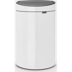 Brabantia touch bin afvalemmer 40 liter white