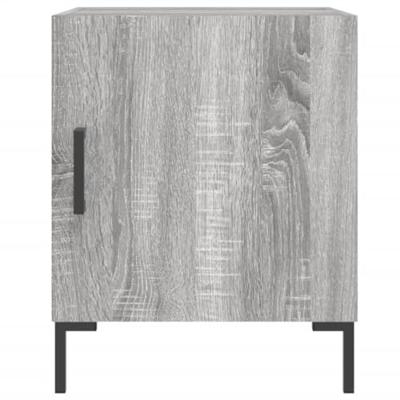 Nachtkastjes 2 st 40x40x50 cm bewerkt hout grijs sonoma eiken