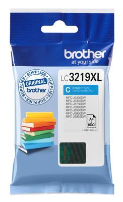 Compatibele inktcartridge Brother LC3219XLC Blauw Cyaan - thumbnail