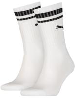 2-Paar sport sokken Heritage Stripe - Gestreepte katoenen sokken - Dames - Heren witte sokken - 46 - 46 - 46 - 46 - thumbnail