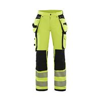 Blåkläder Dames High-Vis 4-weg stretch werkbroek 71971642 | High-Vis Geel/Zwart | Maat 36 - 7330509729588 - thumbnail