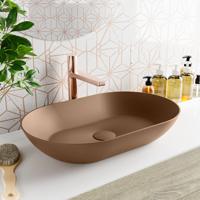 MONDIAZ ONNI Waskom solid surface 55cm kleur Rust / Rust - thumbnail
