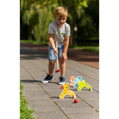 Outdoor Play houten dieren croquet Outdoor Play houten dieren croquet