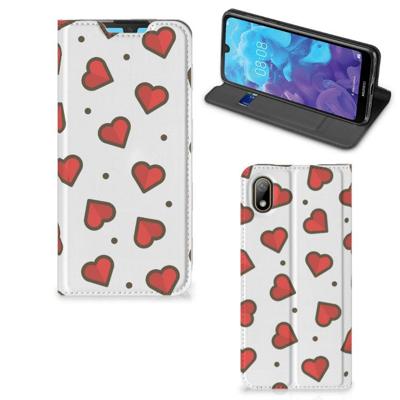 Huawei Y5 (2019) | Hoesje met Magneet | Hearts Huawei Y5 (2019) | Hoesje met Magneet | Hearts