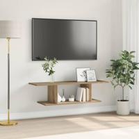 TV-kast met plank met opslag Bruin 103 x 30 x 26,5 cm Bewerkt hout - thumbnail