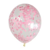 Roze Confetti Ballonnen (10 stuks / 46 CM) - thumbnail