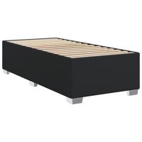 Boxspring met matras kunstleer zwart 80x200 cm - thumbnail