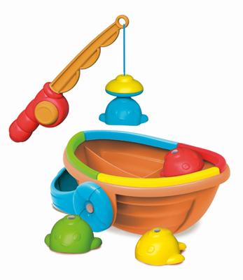 Clementoni baby vissen vangen kleurenspel, 5dlg.