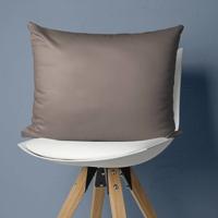 Primaviera Deluxe - Set van 2 Kussenslopen Katoen-Satijn - Taupe - 60 x 70 - thumbnail