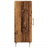 Dressoir 34,5x34x90 cm bewerkt hout oud houtkleurig - thumbnail