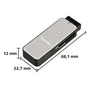 Hama USB 3.0 Card Reader SD/Micro SD Zilver - thumbnail