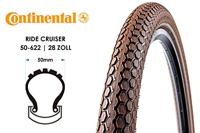 Continental buitenband Ride Cruiser 28 x 2.00 (50 622) bruin - thumbnail