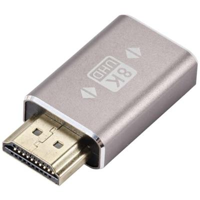 SpeaKa Professional SP-11302000 HDMI Adapter [1x HDMI-stekker - 1x HDMI-bus] Grijs UHD 8K @ 60 Hz, UHD 4K @ 120 Hz