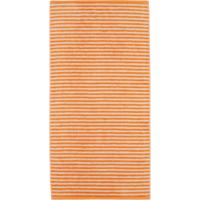 Cawö Cawo Campus Ringel Handdoek 50x100 mandarine - thumbnail