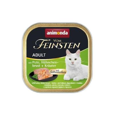 ANIMONDA Vom Feinsten Adult Turkey, chicken breast and herbs - nat kattenvoer - 100g